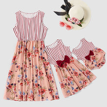 Load image into Gallery viewer, Adult Kids Dress Lace Sequin Sleeveless Baby Romper Family Look Summer Mother Daughter Clothes Family Matching Outfits