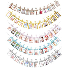 Load image into Gallery viewer, Baby Photo Banner Baby First Year Birthday Banner Infants 1-12 Month Photograph Booth Garland Monthly Milestone Photo Banner
