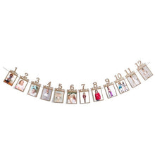 Load image into Gallery viewer, Baby Photo Banner Baby First Year Birthday Banner Infants 1-12 Month Photograph Booth Garland Monthly Milestone Photo Banner

