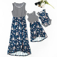 Load image into Gallery viewer, Adult Kids Dress Lace Sequin Sleeveless Baby Romper Family Look Summer Mother Daughter Clothes Family Matching Outfits
