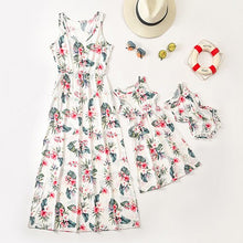 Load image into Gallery viewer, Adult Kids Dress Lace Sequin Sleeveless Baby Romper Family Look Summer Mother Daughter Clothes Family Matching Outfits
