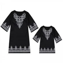 Load image into Gallery viewer, Mother daughter dresses mommy and me clothes women Kids Girl Formal Party princess dress elegant family matching clothing H0441
