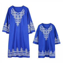 Load image into Gallery viewer, Mother daughter dresses mommy and me clothes women Kids Girl Formal Party princess dress elegant family matching clothing H0441

